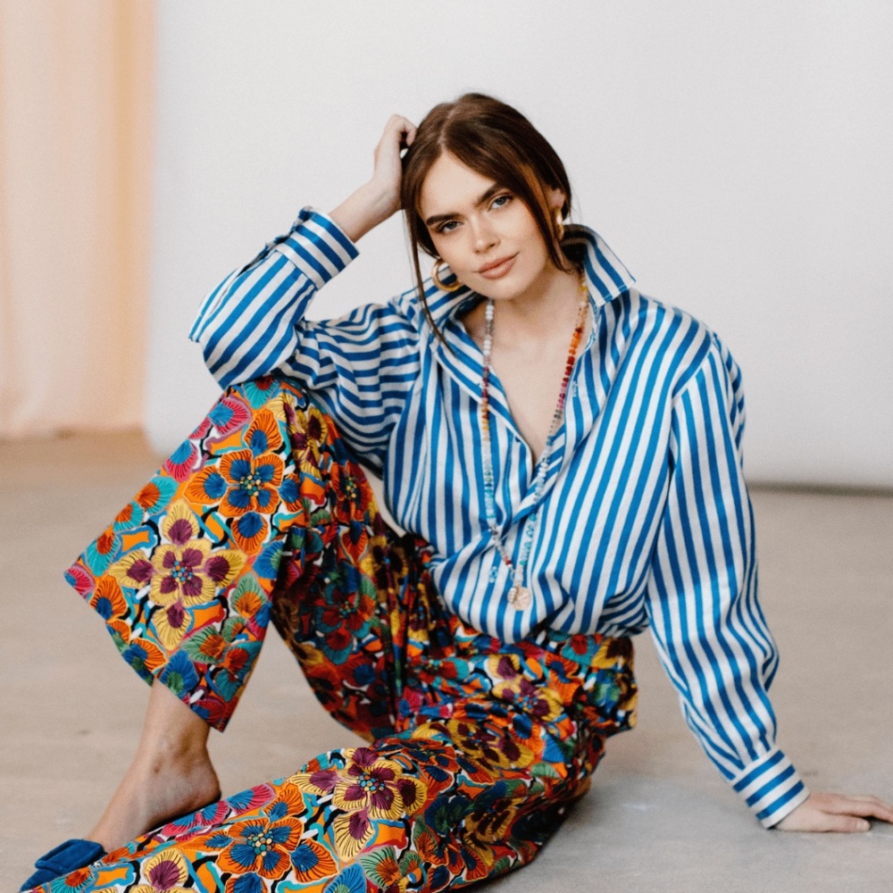 Eleanor Leftwich SILK Eleanor Shirt, sz XS, LIKE NEW, SOLD OUT